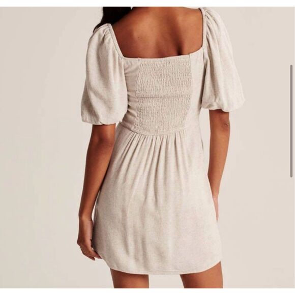 Abercrombie & Fitch Cream Mini Dress - Picture 8 of 8